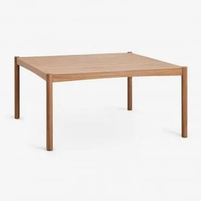 Mesa De Jantar Quadrada 150x150 Cm Em Madeira De Acácia Aderyn Castanho Acácia - Sklum