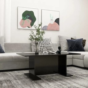 vidaXL Mesa de centro 103,5x60x40 cm contraplacado preto