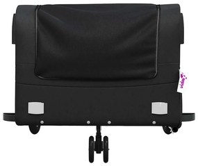 Reboque para bicicleta 45 kg ferro preto