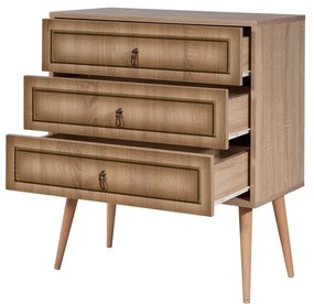 Cómoda Trio – Carvalho Sonoma – 80x90x40 cm