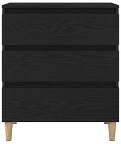 Sideboard vidaXL Preto Carvalho 60x35x70 cm em Madeira Derivada