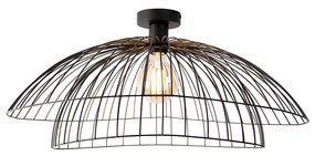 LED Candeeiro de teto inteligente preto 60 cm com Wifi G95 - Pua Design