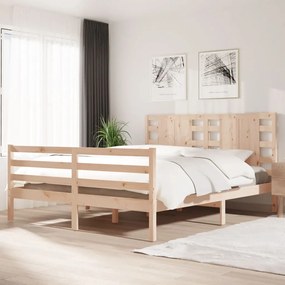 Estrutura de cama 6FT Super King 180x200 cm pinho maciço