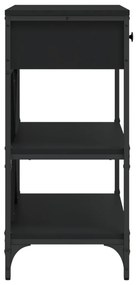Mesa consola c/ gavetas/prateleiras derivados de madeira preto