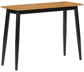Mesa consola 110x40x76 cm madeira de mangueira maciça e ferro
