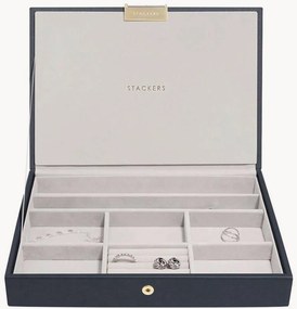 Caixa para joias Classic Pebble Navy