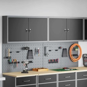 Conjunto de Gabinete e Painel de Ferramentas vidaXL com 6 Peças Montad