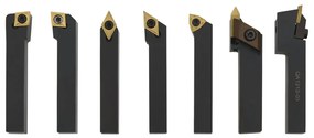 12 pcs conj. ferramentas torneamento intercamb. 12x12mm 80mm