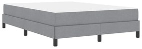Cama Box Outros Cinzento-claro 140 x 190 cm tecido