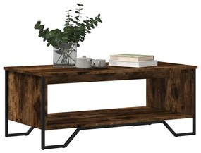Mesa de centro 100x51x40 cm derivados madeira carvalho fumado