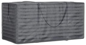 Saco arrumação p/ almofadões jardim 150x75x75 polietileno preto