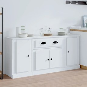 vidaXL Aparadores 3 pcs madeira processada branco
