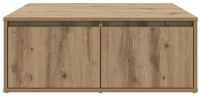 Mesa de centro com gaveta carvalho artisiano 80 x 80 x 31 cm