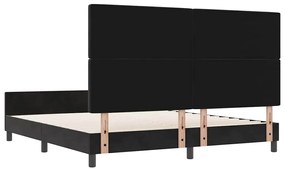 Cama vidaXL Preta 180x200 cm Veludo