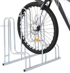 Suporte independente para 3 bicicletas aço galvanizado