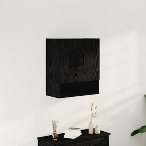 Armário de Parede vidaXL Preto Carvalho 60x31x70 cm Madeira Revestida