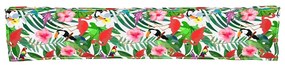 Almofadas de Paletes para Banco 2 pcs Selva Tropical 200x40x8 cm Tecid