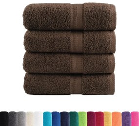 Toalhas de mãos premium SOLUND 4pcs 30x30 cm 600 g/m2 castanho