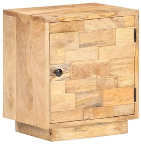 Mesa de cabeceira 40x30x45 cm madeira de mangueira maciça