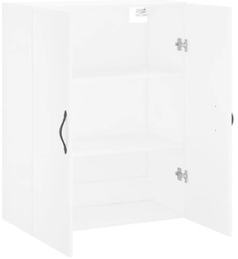 Armário de parede 69,5x34x90 cm derivados de madeira branco