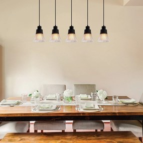 Candeeiro de Teto Foca – Preto – Diâmetro: 88 cm, Altura: 105 cm