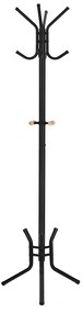 Cabide de metal estiloso SONGMICS com 12 ganchos, 176 cm, preto RCR17B