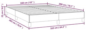 Estrutura de cama sem colchão 160x200 cm veludo verde-escuro