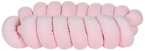 Almofada decorativa com nó rosa 45 x 25 cm PANARA Beliani