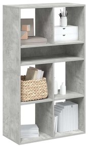 vidaXL Estante cinzento cimento 66x31x112 cm derivados de madeira