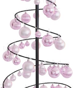 Árvore de Natal LED com Baubles 100 LEDs Branco Quente 150 cm