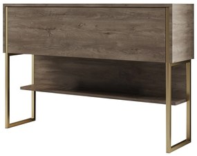 Cômoda Luxe – Dourado Nogueira – 120x80x30 cm