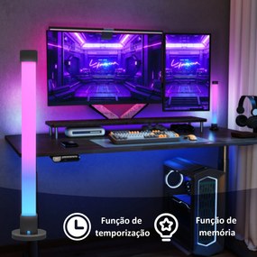 Conjunto de 2 Candeeiros de Mesa Candeeiros de Mesa LED com Controlo R