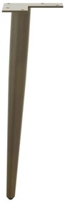 Pés para mesa de centro cônicos 4 peças aço natural 30-31 cm aço