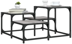 Mesa de centro 68x68x40 cm derivados de madeira cinzento sonoma