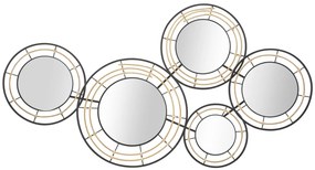 PAINEL DE FERRO COM ESPELHOS PORTO CM 111X9,5X59