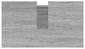 Armário casa de banho 58x33x60cm derivados madeira cinza sonoma