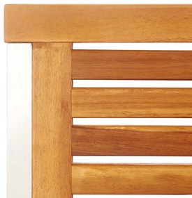 Cadeiras de jardim 8 pcs c/ almofadões madeira de acácia maciça