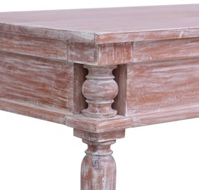 Secretária 115x50x78 cm madeira de mogno maciça