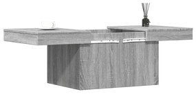 Mesa de centro 100x55x40 cm derivados de madeira cinza sonoma