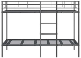 Beliche sem colchão 100x200 cm aço preto