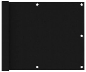 Tela de varanda 75x400 cm tecido oxford preto