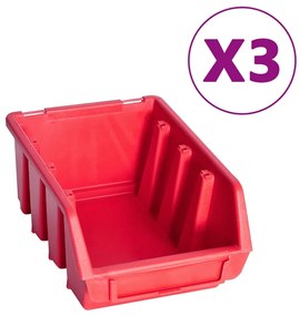 34 pcs kit caixas arrumação c/ painéis parede vermelho e preto