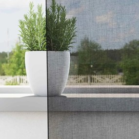 Cortinas de voile com bolsos para varão 2 pcs preto
