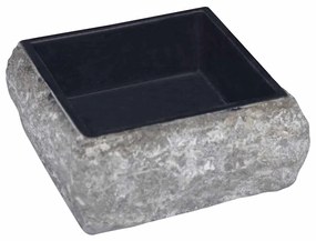 Lavatório 30x30x13 cm mármore preto