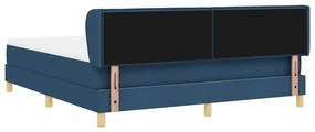 Cama Box Spring vidaXL com Colchão em Azul, 180x200 cm de Tecido