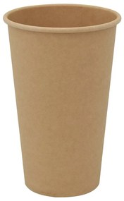 Copos de café de papel 1000 pcs 16oz 400ml castanho