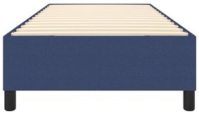 Estrutura de cama sem colchão 90x190 cm tecido azul