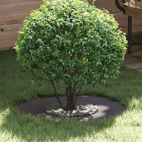 vidaXL Anel de Árvore Plano 5 pcs Preto Ø30/60 cm Aço