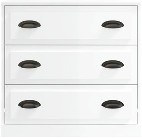 Aparador 70x35,5x67,5 cm derivados de madeira branco brilhante