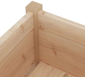 Vasos/floreiras de jardim 2 pcs 70x31x70 cm pinho maciço